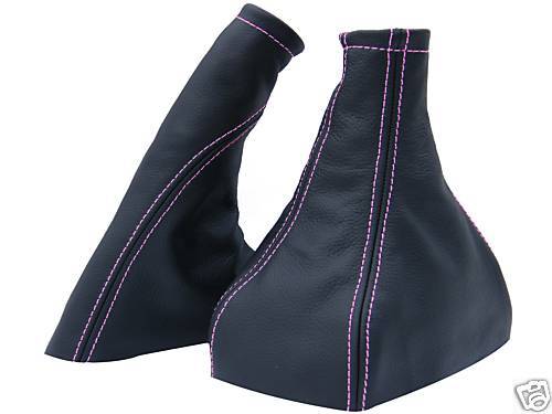 FITS CAVALIER MK3 PINK STITCH LEATHER GEAR HANDBRAKE GAITER CUSTOM NEW