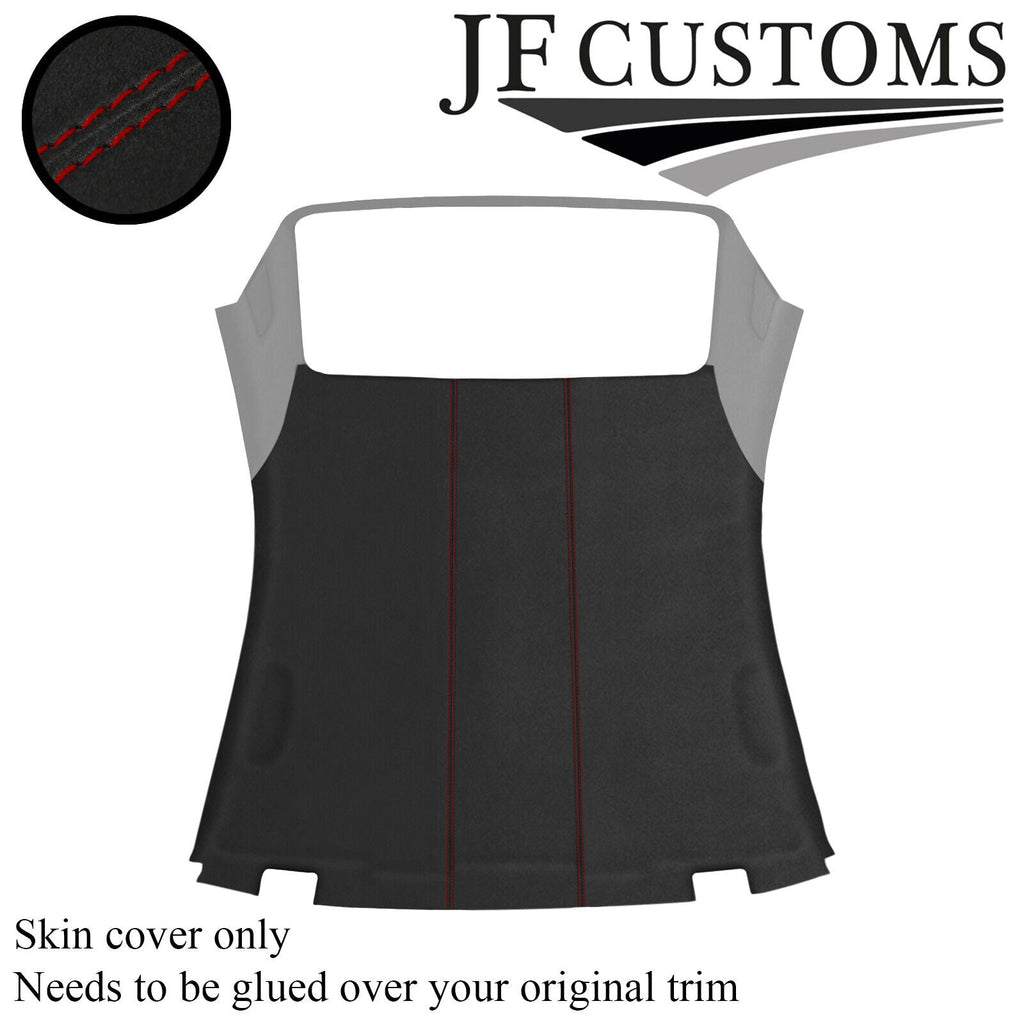 D RED STITCH D GREY SUEDE HARDTOP ROOF HEADLINER COVER FOR BMW E46 CONVERTIBLE