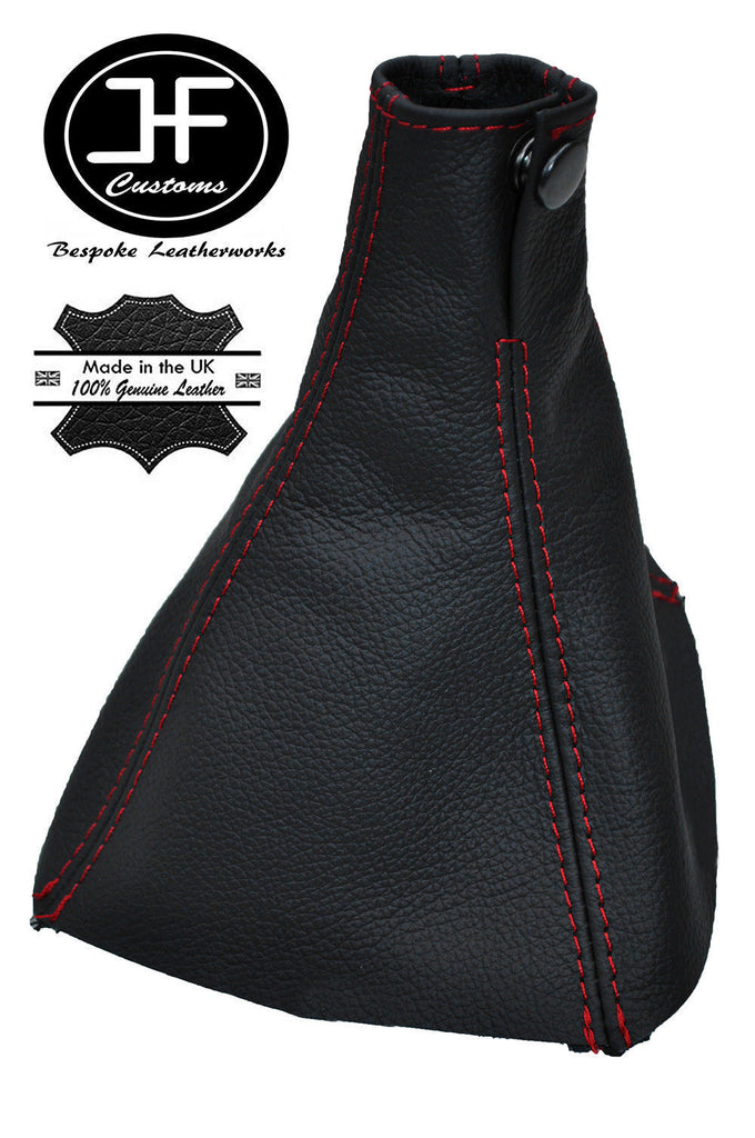 RED STITCH FITS HYUNDAI TIBURON COUPE 2002-2008 GEAR GAITER LEATHER CLIP TOP JF2