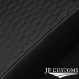 UV PRINTED BLACK TOP-GRAIN LEATHER ARMREST COVER FOR BMW 3 SERIES E36 91-99 UV1