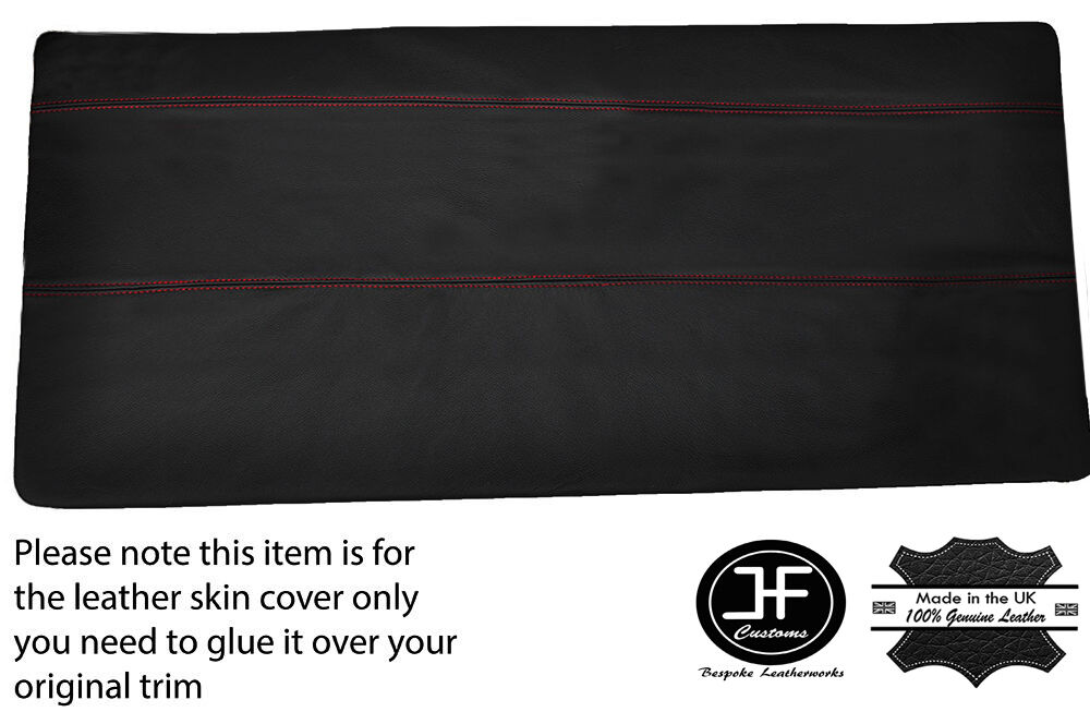 RED STITCH REAR TAILGATE DOOR CARD LEATHER COVER FITS NISSAN PATROL Y61 98-13