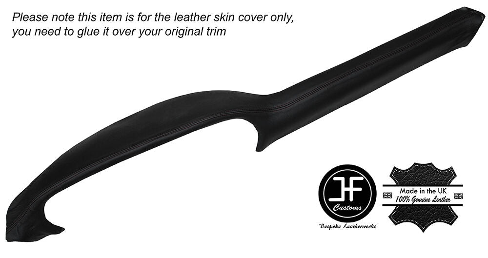 BLACK STITCH TOP DASH DASHBOARD LEATHER COVER FITS PORSCHE 911 912 1967-1969