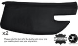 BLACK STITCH 2X A POST PILLAR TRIM LEATHER COVERS FITS ALFA ROMEO ALFETTA GTV