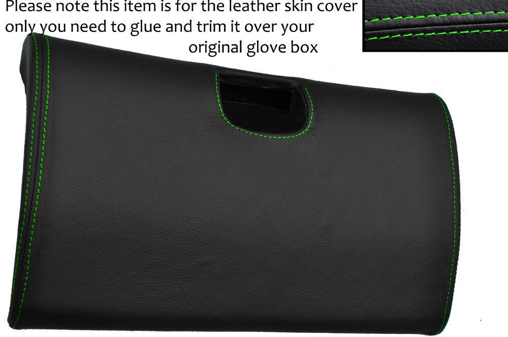 GREEN STITCH BOTTOM GLOVE BOX LID LEATHER COVER FITS TOYOTA SUPRA MK4 93-02