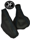 BLUE STITCH FOR ALFA ROMEO 156 PRE-FACELIFT 98-02 GEAR HANDBRAKE REAL LEATHER