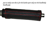 red stitching FITS CHEVROLET LACETTI 05-12 LEATHER HANDBRAKE HANDLE COVER ONLY