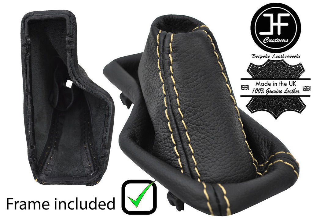 SAND STITCH LEATHER GEAR GAITER + PLASTIC FRAME FOR BMW Z3 95-02 AUTOMATIC