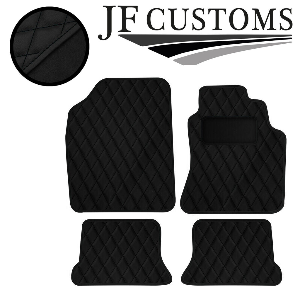BLACK DIAMOND STITCH VINYL 4XTAILORED FLOOR CARPET FOR VW CORRADO 98-05 JF1