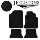 BLACK DIAMOND STITCH VINYL 4XTAILORED FLOOR CARPET FOR VW CORRADO 98-05 JF1