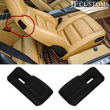 2X BLACK ST SUEDE SEAT TILT RELEASE LEVER KNOB & TRIM FOR PORSCHE 944 924 928