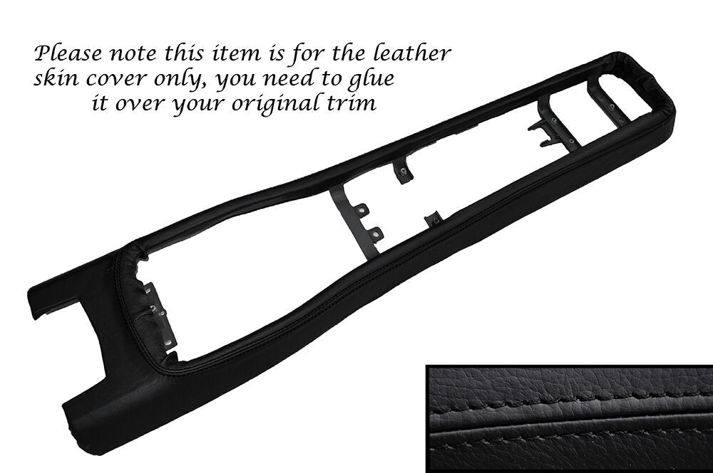 BLACK STITCH LOWER CENTRE CONSOLE SKIN COVER FITS FORD SIERRA SAPPHIRE COSWORTH