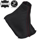 RED STITCHING MANUAL LEATHER GEAR STICK GAITER FITS SEAT LEON MK3 2012-2015