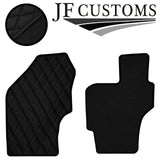 BLACK DIAMOND STITCH VINYL 4XTAILORED FLOOR CARPET FOR KIA RIO AUTO 01-05 JF1