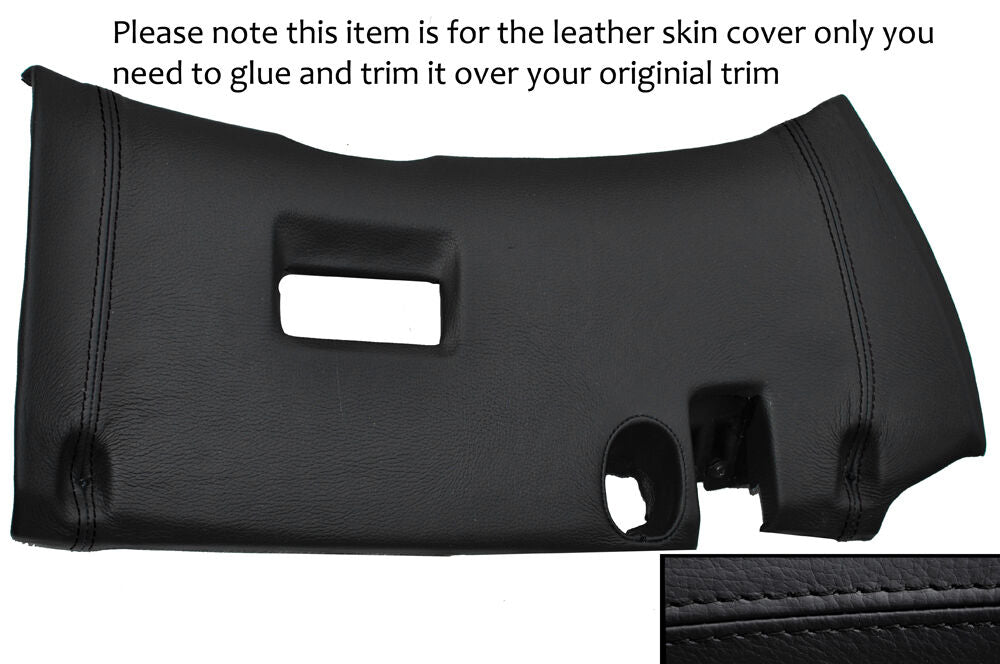 BLACK STITCH LOWER DASH PANEL TRIM LEATHER COVER FITS TOYOTA SUPRA MK4 93-02