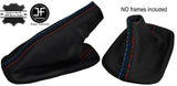 RED & TRI STITCH LEATHER GEAR & HANDBRAKE GAITER FOR BMW E34 5 SERIES 88-96