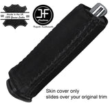 BLACK STITCH SUEDE HANDBRAKE HANDLE COVER FITS FIAT FREEMONT 2011-2016
