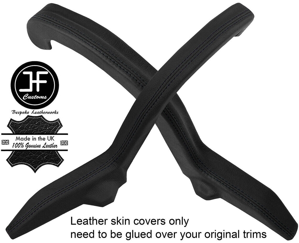 BLACK STITCH BOOT TRUNK HINGE TRIM LEATHER COVERS FOR LEXUS IS200 IS300 98-05