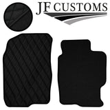BLACK DIAMOND STITCH VINYL 4X TAILORED FLOOR CARPETS FOR MAZDA 6 MK1 02-07 JF1