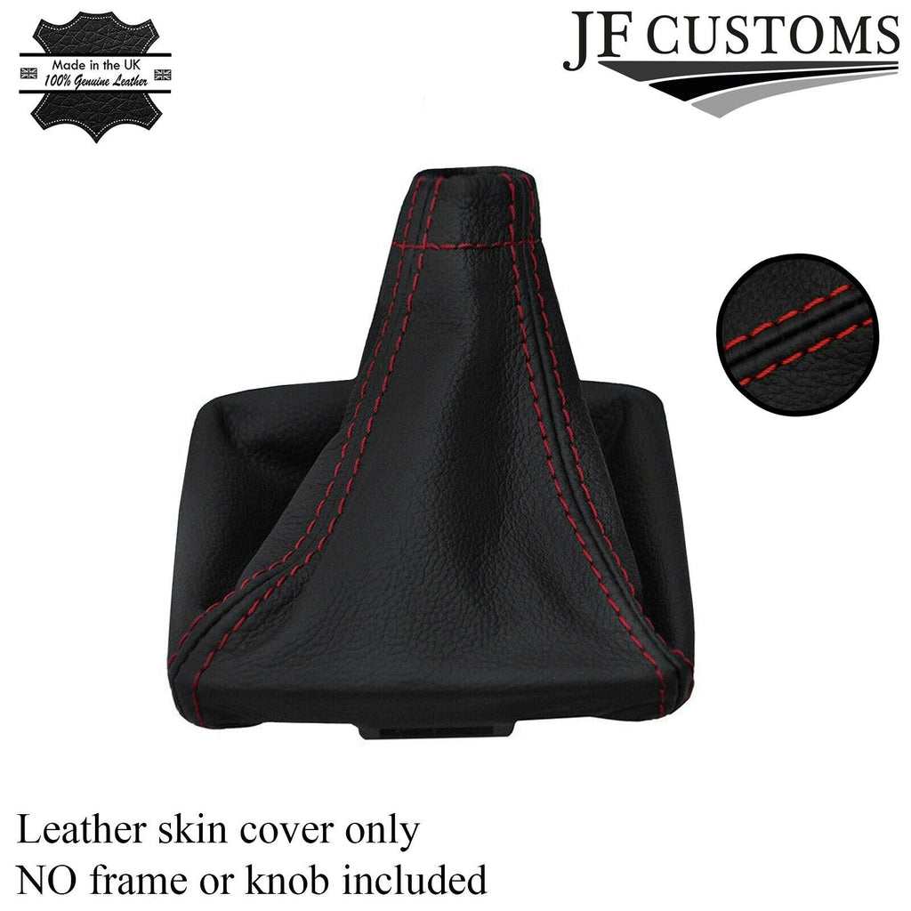 DARK RED STITCH LEATHER GEAR GAITER FITS SUBARU IMPREZA WRX STI 08-14 CUSTOM NEW