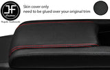 RED STITCH CARBON FIBER VINYL ARMREST LID COVER FOR HONDA CIVIC MK10 17-19