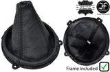 BLACK STITCH LEATHER MANUAL GEAR GAITER+PLASTIC FRAME FOR HYUNDAI COUPE 02-08