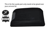 BLACK STITCHING ARMREST REAL SUEDE COVER FITS BMW X5 E53 1999-2006 CUSTOM NEW