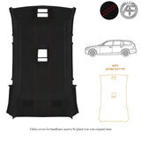 LUXE SUEDE HEADLINER COVER FITS BMW E60 E61 ESTATE CUSTOM NEW MADE IN UK