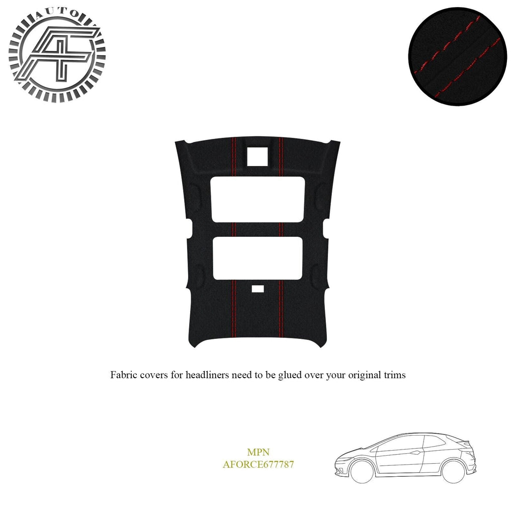 LUXE SUEDE HEADLINER COVER FOR HONDA CIVIC TYPE-R 3 DOOR HATCH + SUNROOF 06-11