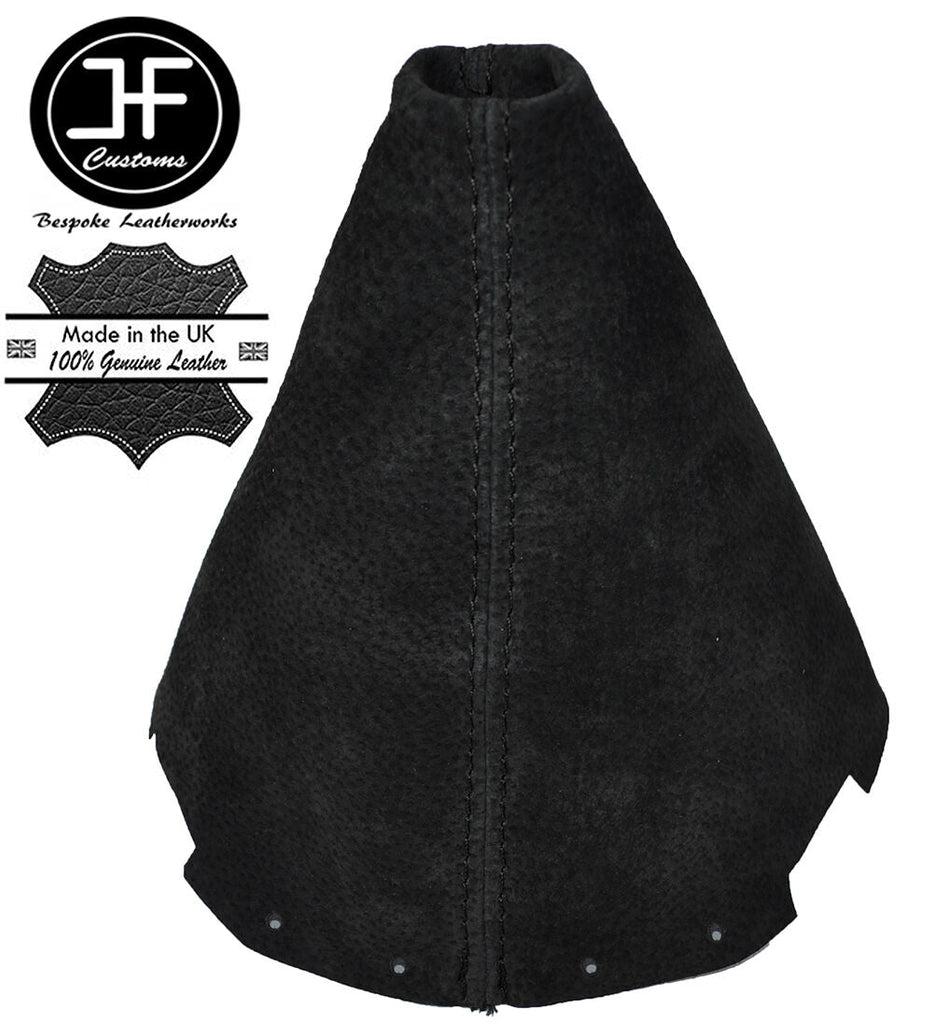 BLACK STITCH FITS NISSAN 200SX SILVIA S14 1995-1998 BLACK SUEDE GEAR GAITER