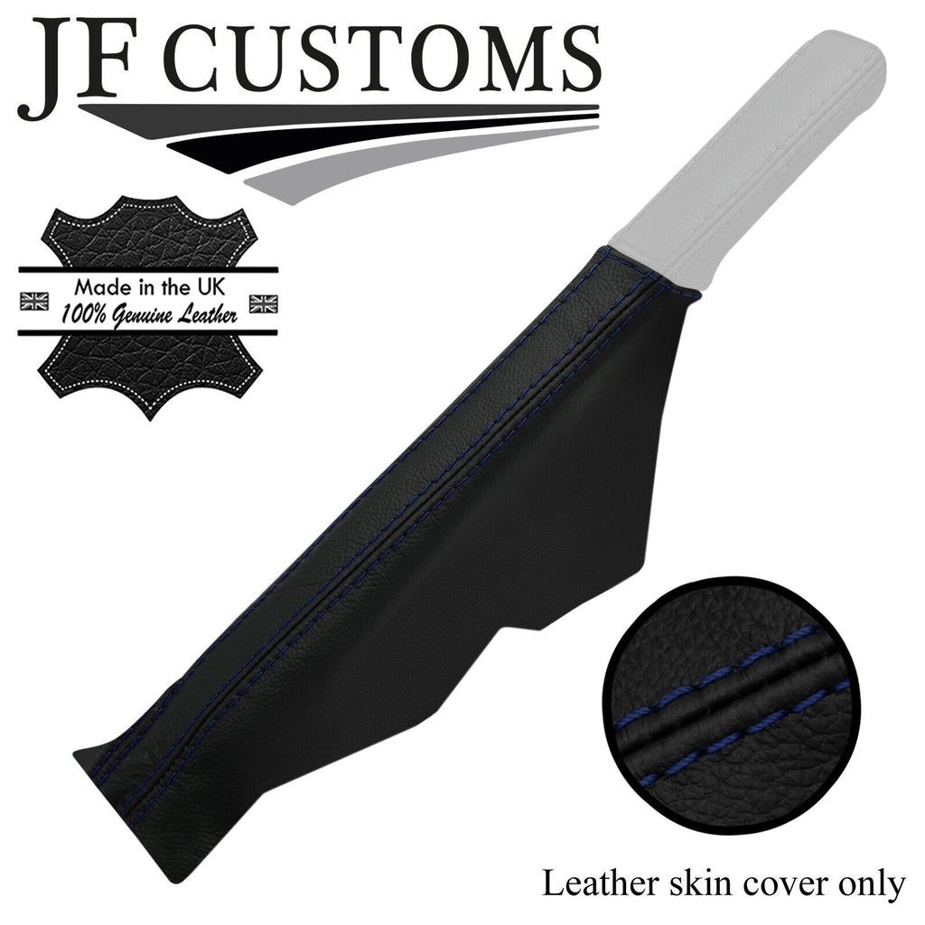 D BLUE STITCH TOP-GRAIN LEATHER HANDBRAKE COVER FOR AUDI A4 S4 B5 1995-2001