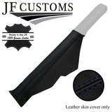 D BLUE STITCH TOP-GRAIN LEATHER HANDBRAKE COVER FOR AUDI A4 S4 B5 1995-2001