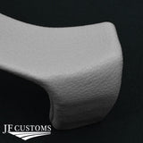 FOR MASERATI LEVANTE WHITE LEATHER COVERED UPPER STEERING COLUMN TRIM + FRAME