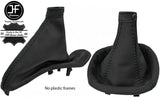 BLACK STITCH LEATHER MANUAL GEAR + HANDBRAKE GAITER FITS ALFA ROMEO MITO 08-18