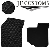 WHITE DIAMOND STITCH VINYL 4XTAILORED FLOOR CARPET FOR SUZUKI SWIFT 05-10 JF1