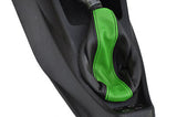 FITS CITROEN SAXO VTR / VTS black and green LEATHER GEAR GAITER CUSTOM NEW
