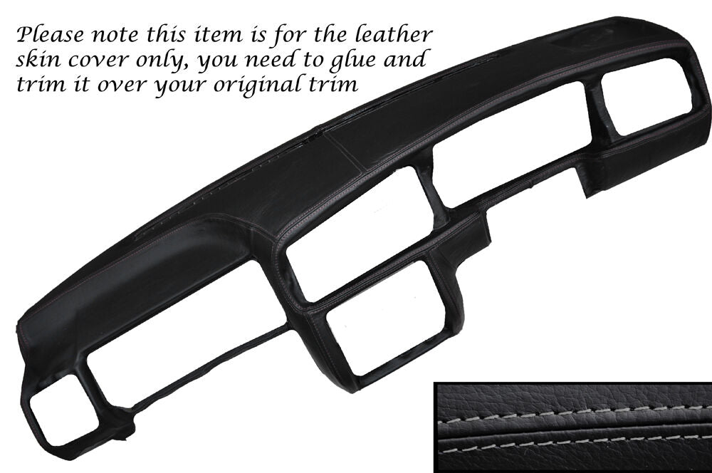 GREY STITCH DASH DASHBOARD LEATHER SKIN COVER FITS VW GOLF MK3 III JETTA 91-98