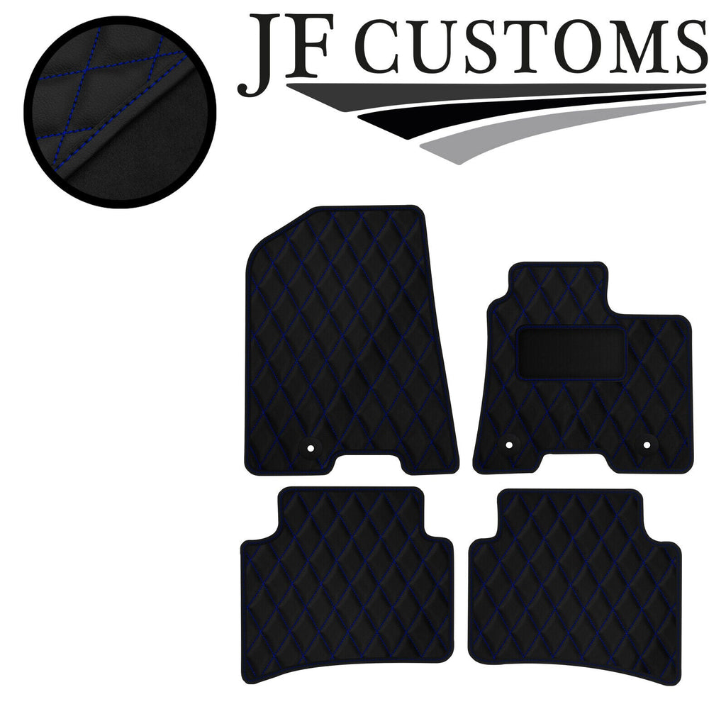 BLUE DIAMOND STITCH VINYL 4 XTAILORED FLOOR CARPET FOR HYUNDAI NEXO 18-21 JF1