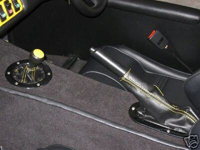 FITS WESTFIELD GEAR GAITER GENUINE LEATHER YELLOW STITC CUSTOM NEW MADE IN UK