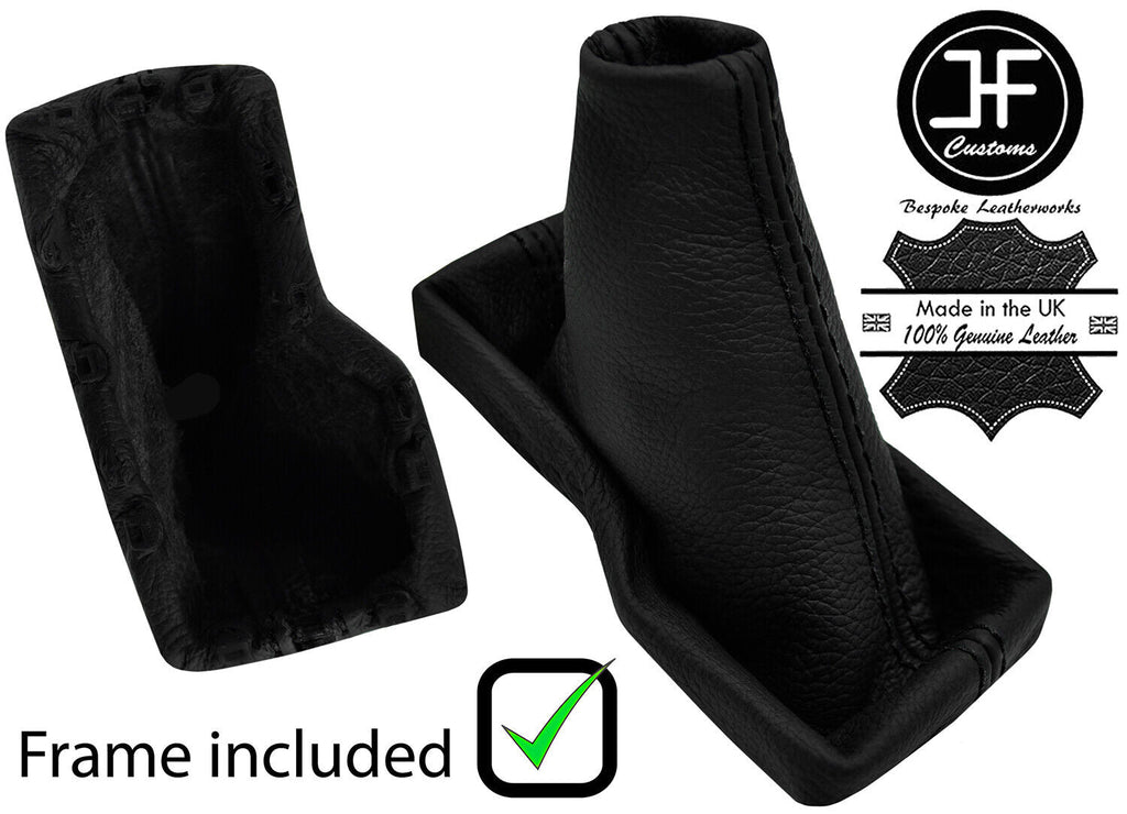 BLACK STITCH LEATHER AUTOMATIC GEAR + PLASTIC FRAME FOR LEXUS NX 2014-2019