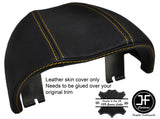 YELLOW STITCH REAL LEATHER SPEEDO GAUGE HOOD COVER FITS LOTUS ELISE S2 2002-2007
