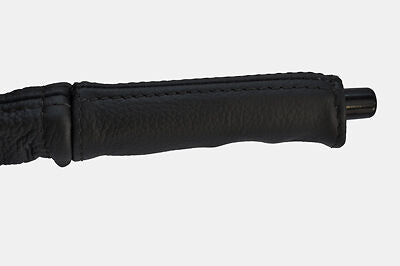 black stitch FITS PORSCHE 911 63-90  LEATHER HANDBRAKE HANDLE COVER ONLY