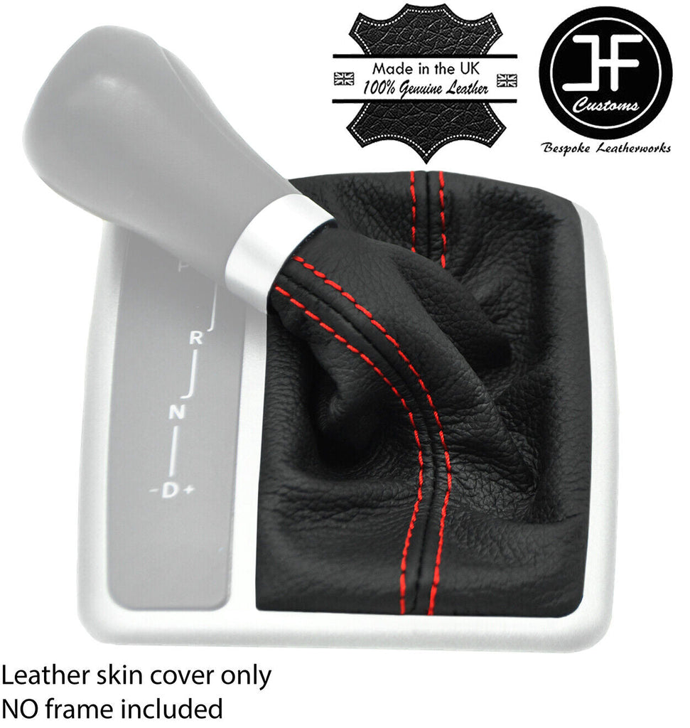 RED STITCH TOP LEATHER AUTO GEAR GAITER FOR MERCEDES SLK R171 2004-2010