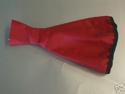 FITS PORSCHE 924 944 968 REAL RED LEATHER GEAR GAITER NEW CUSTOM NEW MADE IN UK