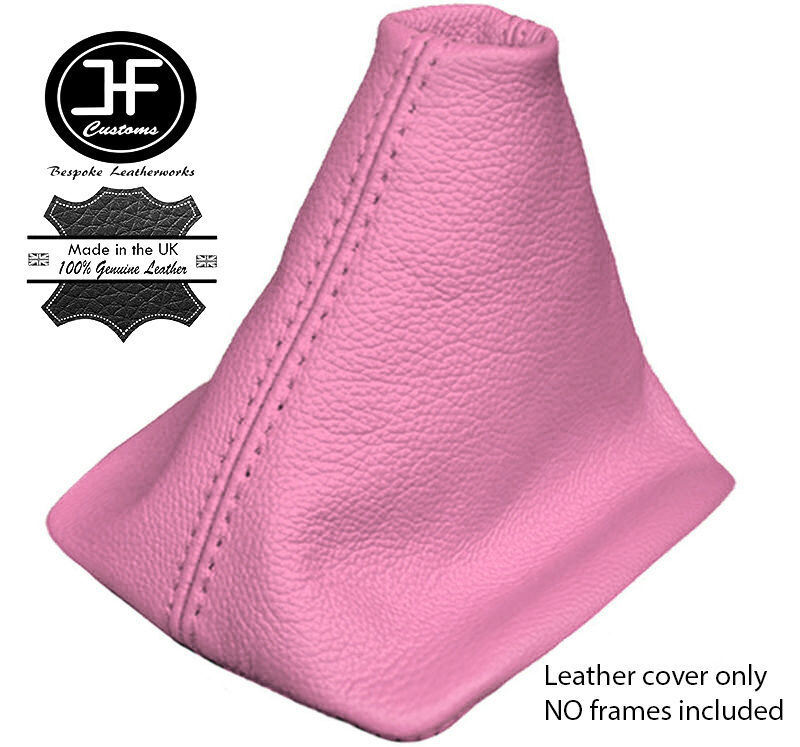PINK REAL LEATHER MANUAL GEAR STICK GAITER FOR AUDI A4 B5 1995-1999 CUSTOM NEW