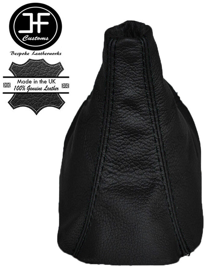 BLACK STITCH MANUAL LEATHER GEAR GAITER FITS SEAT IBIZA CORDOBA 6K2 6K5 99-02