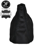 BLACK STITCH MANUAL LEATHER GEAR GAITER FITS SEAT IBIZA CORDOBA 6K2 6K5 99-02