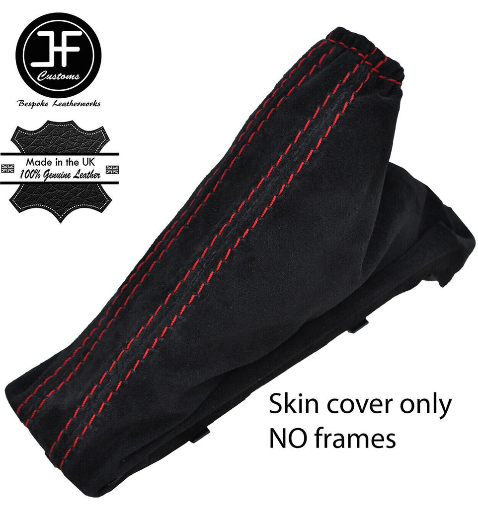 RED STITCH SUEDE HANDBRAKE GAITER FITS VAUXHALL OPEL CORSA E 2014-2017