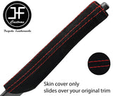 RED STITCHING HANDBRAKE HANDLE SUEDE COVER FITS CITROEN SAXO 1996-2004