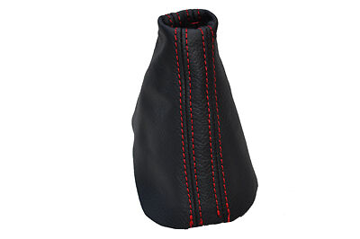 FITS VW PASSAT DSG B6 LEATHER GAITER RED DOUBLE STITCH CUSTOM NEW MADE IN UK