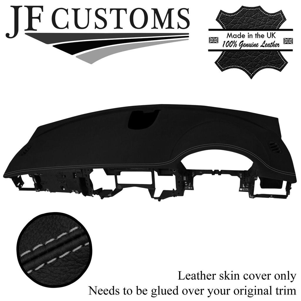 GREY STITCH ITALIAN LEATHER TOP DASHBOARD COVER FOR JAGUAR XF X250 MK1 08-11